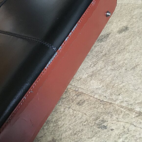 Daniela Moda Black and Roan Sleek Envelope Shoulder Bag - Picture 15 of 15